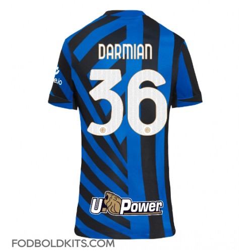 Inter Milan Matteo Darmian #36 Hjemmebanetrøje Dame 2024-25 Kortærmet